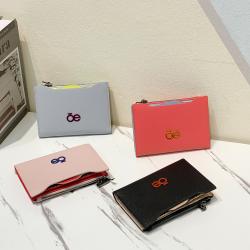 Customized women leather wallet rfid blocking card holder wallet leather zipper wallet for women