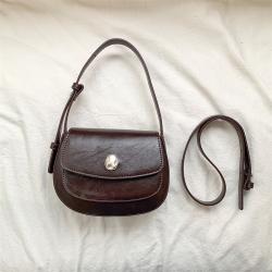 New flip design shoulder bag  ladies PU simple handbags Adjustable shoulder straps handbag for women