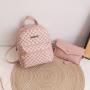 2024 Ladies Fashion Backpack Set Portable Small Bag with Chain Decoration for Women Cross-Border Wholesale