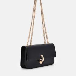 2024 New Fashion Woman Crossbody Bags Luxury PU Leather Chain Shoulder Bags With Lock Flap
