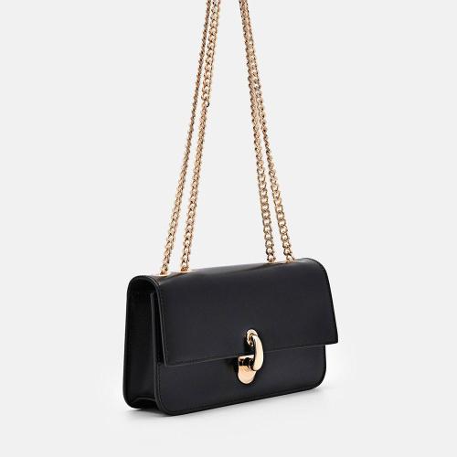 2024 New Fashion Woman Crossbody Bags Luxury PU Leather Chain Shoulder Bags With Lock Flap
