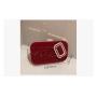 Trendy ladies party red rhinestone clutch bag purses women's dress velvet clutch bag evening bags chain dinner clutch handbags