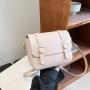 Solid Color Small Bag Women's Summer 2022 New Fashion Simple Messenger Bag Retro Postman Bag
