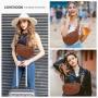LOVEVOOK fashion fanny packs with Boho Style Strap for women crossbody purse custom logo waterproof pu leather waist bag