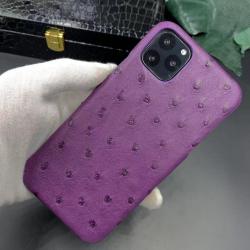 OEM ODM Customise Personalized New Funda De Cuero Ostrich Leather Cell Phone Cases For Iphone 11 13 14 Pro Max Manufacturer