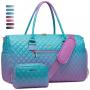 LOVEVOOK custom Gym Duffel Bags travel Weekender Bags with Shoe Compartment foldable travel women duffel luggage weekend bag