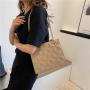 Simple Ladies Fashion Spring Summer Popular Bags Texture Chain Diamond Lattice Crossbody Bag Emboss Single Shoulder Casual Bag