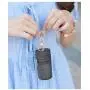 HR629 Women Lipstick Storage Bag Girl Portable Mini Simple Hand Cosmetics Headset Travel Makeup Bag PVC Coin Purse Wallet