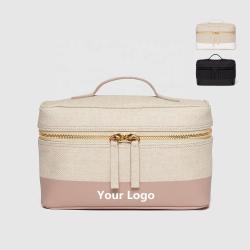 Private Label Wholesale Lady Cosmetic Bags Travel Organizer Pouch Makeup Bag Pu Leather High Quality Custom Cosmetic Bags Cases
