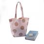 Custom Logo Printed Cotton Tote Bag Personalized Initial Canvas Beach Travel Handle Gift Shipping Bag for Women