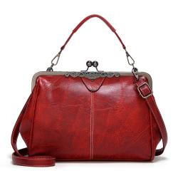 New women's shoulder bag with diagonal cross British retro large bag
