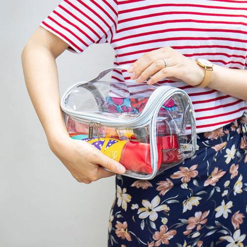 PVC transparent waterproof large capacity wash storage bag portable cosmetic bag
