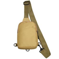 HR484 New Fashion Oxford Cloth Chest Bag Student Leisure Fitness Sports Crossbody Bag Leisure Solid Color Unisex Chest Bag