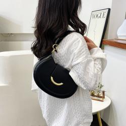 Custom shoulder underarm bag simple hand decoration zipper chain niche design plus logo