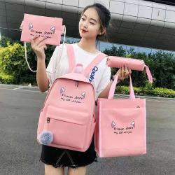 Characters Multi-function  Children Bags 4 In 1 Set Backpack Sling Bag Crossbody Wholesale Backpack School Bags