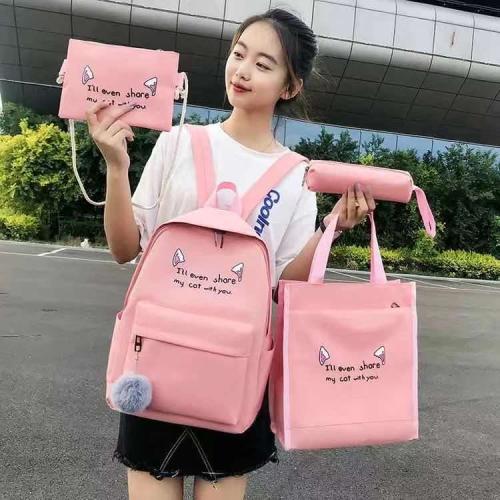 Characters Multi-function  Children Bags 4 In 1 Set Backpack Sling Bag Crossbody Wholesale Backpack School Bags