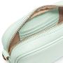 Custom Faux Leather Mint Mini Belt Bag with Organizer Card Slots Fashion Women Waist Pouch Bag