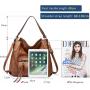 LOVEVOOK Realer Women Hobo Bags Large Crossbody Shoulder Vegan Faux Leather  Concealed Carry Purses and Handbags