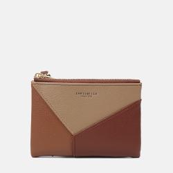 SUSEN CHRISBELLA  ODM OEM New Arrival 2024 hot sale wholesale Pu Leather custom splice coin purse women's wallet