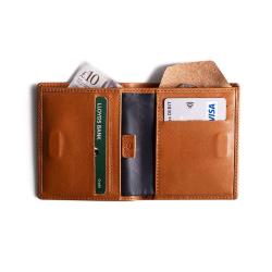 Handmade natural leather slim wallet for men and women pu leather ultra thin wallets