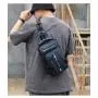 HR065 Men's New With USB Charge Nylon Chest Bag Fashion Casual Shoulder Crossbody Bag Waterproof Space Cloth Outdoor Backpack