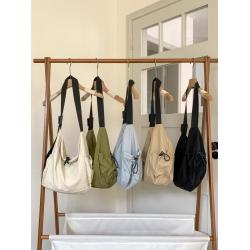 New products large capacity casual neutral nylon bag fashion plain sports crossbody bag simple shoulder bag for women