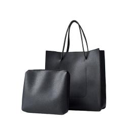 Top Genuine Soft Leather Fashion Designer Ladies 2 in 1 Clutch Purse Shoulder Bag Tote Handbags Women Set Hand Bags