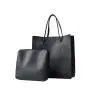 Top Genuine Soft Leather Fashion Designer Ladies 2 in 1 Clutch Purse Shoulder Bag Tote Handbags Women Set Hand Bags
