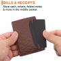Custom logo Credit Card Holder Leather Minimalist Card Case Front Pocket Wallet for Men