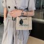 New Fashion Versatile Straw Woven Handbag Custom Pure Color Casual Cross-body Bag Pu Leather Single Shoulder Small Square Bag