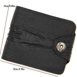 OEW204 PU Leather Wallet Classic Money Clip Purse Luxury Wallets for Men ID Credit Card Cases Crocodile Pattern Coin Purse