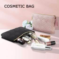 Multi-Functional Cosmetic Bag Women Luggage Set With Cosmetic Bag My Logo  Toiletry Bag Personalised Two Layers Cosmetic