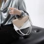 New brand womne's shoulder bag 2024 female fashion slant side collision color small square bag personality handbag crossbody bag