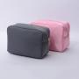 Keymay RTS Stock S M L XL 23 Colors Custom Logo Embroidery Patches Gold Zipper Makeup Travel Bag Cosmetic Bags Sets Make up Bag