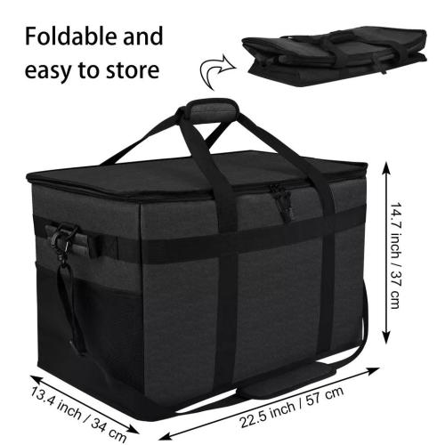 Collapsible food transport insulated bag fast food insulated refrigerated delivery box picnic bag