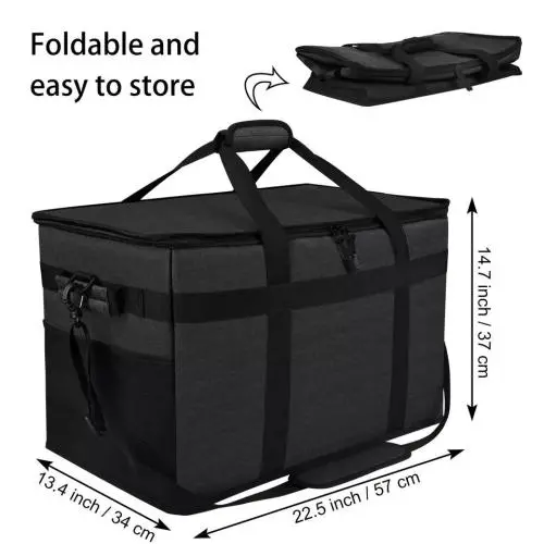 Collapsible food transport insulated bag fast food insulated refrigerated delivery box picnic bag