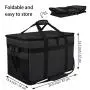 Collapsible food transport insulated bag fast food insulated refrigerated delivery box picnic bag