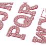 Personalized Style Brand Name Chenille Embroidery Iron On Letter Patches Custom Designer Glitter Letter Patches