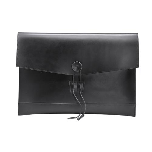 Custom A4 A5 file folder envelope portfolio vegetable tanned leather high-end document paper bag leather case