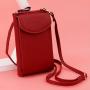 Stylish Women Mobile Phone Bag, Nice PU Leather Wallet Cute Small Ladies Purse Travel Mini Shoulder Strap Phone Bag