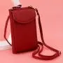 Stylish Women Mobile Phone Bag, Nice PU Leather Wallet Cute Small Ladies Purse Travel Mini Shoulder Strap Phone Bag