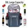 Customized Logo Outdoor Hiking Trips Leakproof Insulated Thermal Refrigerated Picnic Camping Cooler Backpack Bag