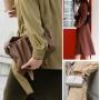 Customs Handbag Luxury Lady Designer Bag Soft Leather CrossBody Bag Pleated Pattern Women Shoulder Bag