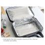 BSCI Factory Gary Color Thermal Strength Container Fresh Food Oxford Cloth Storage Portable Box Insulated Pizza Delivery Bag