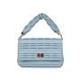 New custom logo PU leather ladies sling shoulder purse folded bag crossbody women hand bags handbags