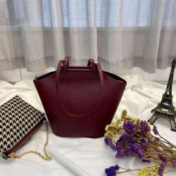 2021 Factory Sale Designer Big Capacity Tote Shoulder Bags Genuine Leather 2 Pcs Set Bag Women Handbags