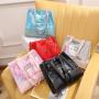 Gelory Wholesale Custom Printed Logo PVC Tote Bag New Design Waterproof PVC Holographic Women Handbag