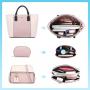 LOVEVOOK 2021 New Arrivals OEM ODM Custom Logo PU Leather 3 pcs Tote Bags Sets Women Purse and Handbags set Ladies Hand Bags