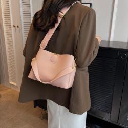2024 spring new bags women handbags ladies luxury shoulder leather bucket bag solid color pu leather designer bags wholesale