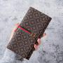 Hot Selling fashion clutch bag luxury money clip factory wholesale print long folding women's wallet